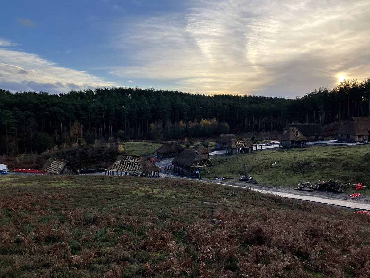 the set of Robert Eggers’ Werewolf in Bourne Woods (I think filming has wrapped)