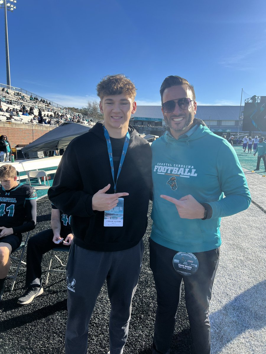 After a great conversation <a href="/ScottAligo/">𝗦𝗖𝗢𝗧𝗧 𝗔𝗟𝗜𝗚𝗢</a> I am blessed to have received another D1 offer from <a href="/CoastalFootball/">Coastal Football</a>, 
<a href="/Coachtimbeck/">Tim Beck</a> <a href="/TyronCarrier/">Tyron Carrier</a> <a href="/CoachParkerCCU/">Bryan Parker</a> <a href="/KyleWSteinhoff/">Kyle Steinhoff</a>