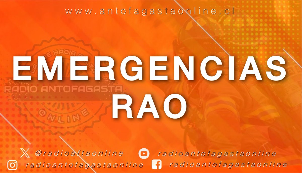 🟠 Bomberos de #Antofagasta  procede a despachar a sus unidades Q-1, R-3 y B-4, hasta ruta 5 norte Km 1.375 nudo Uribe. Como información preliminar. Colisión de camión con vehículo menor.

facebook.com/share/p/1ADdYo…