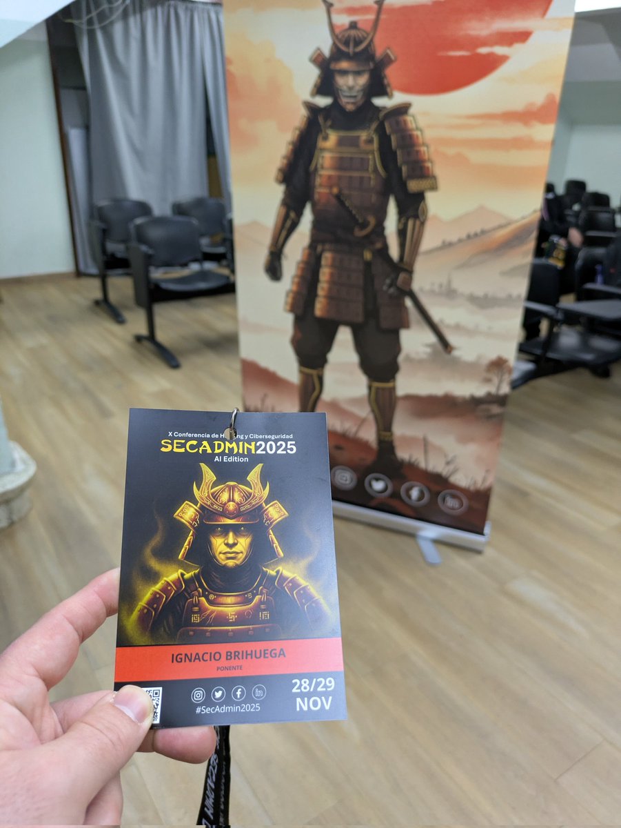 n4xh4ck5's tweet image. Un placer siempre volver a @secadm1n  y especialmente a los asistentes del taller.  Así como a la organización por seguir celebrando este evento #Secadmin