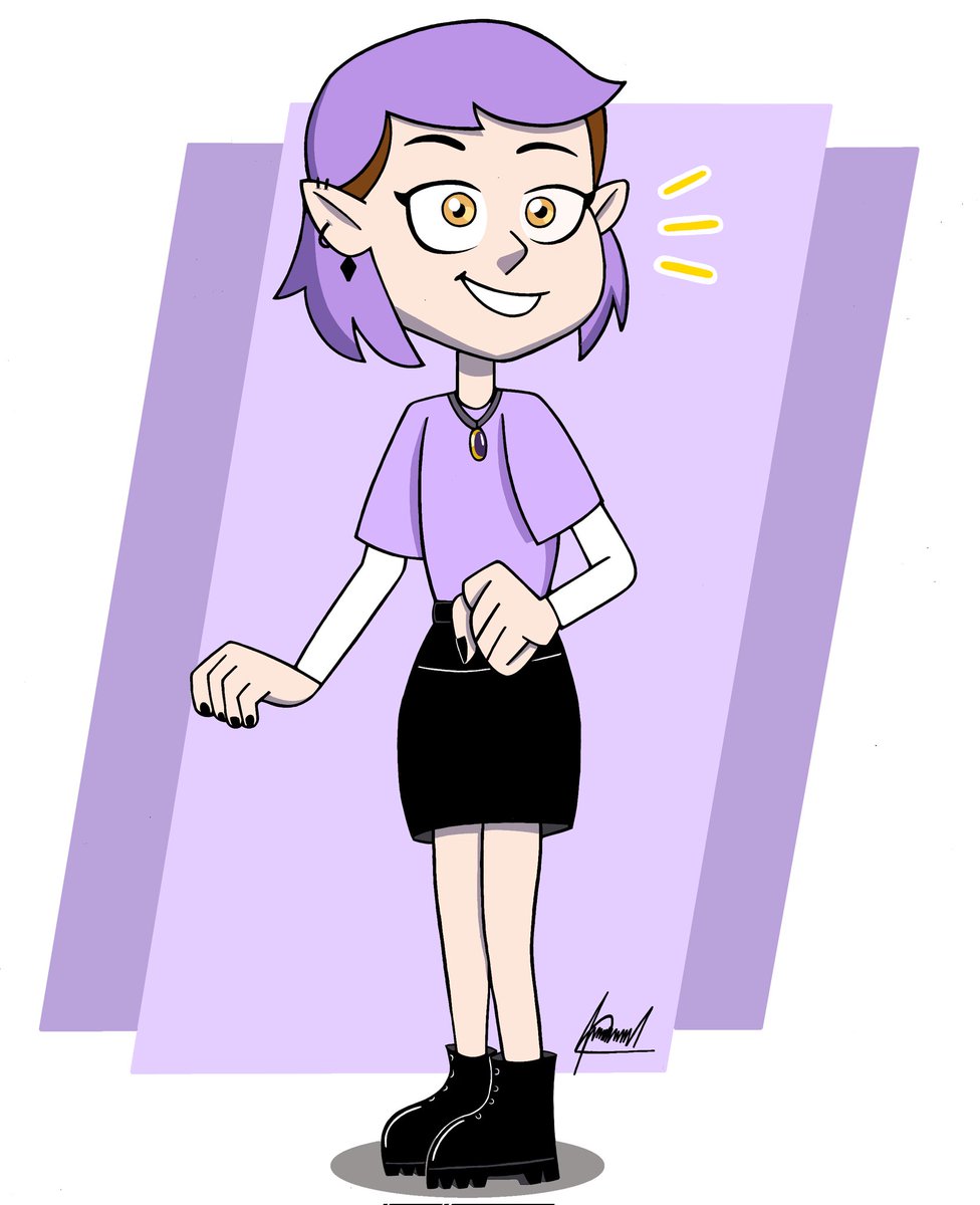 Amity Blight - Aesthetic Vibes 🌙💜
#TheOwlHouse #theowlhousefanart #AmityBlight #amityblightfanart #Disney #theowlhouseseason2