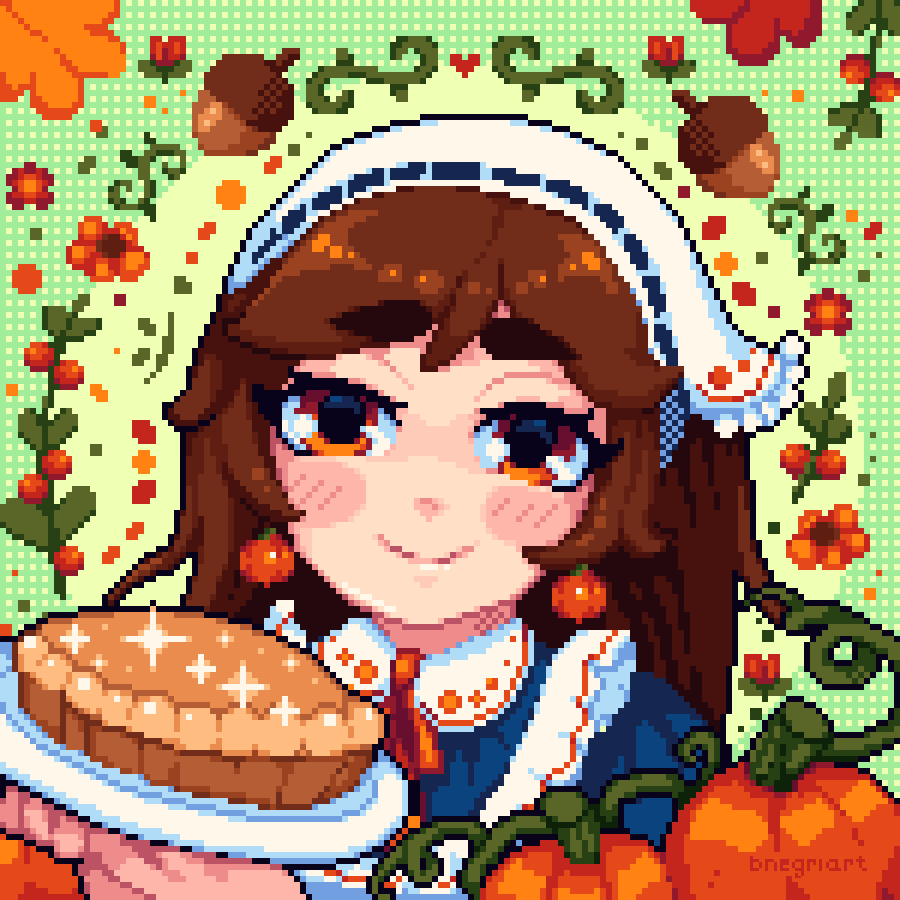Pixel arte de Thanksgiving que eu fiz para o app Color by Number da Wildlife Studios.

#app #pixelart #gamedev