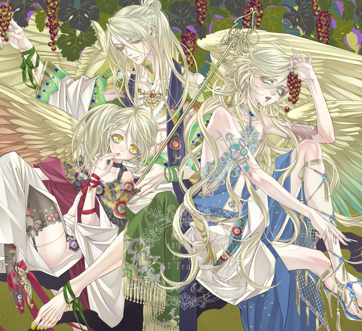 9joooooo's tweet image. 脚が三本の美しい金色のカラスですかね