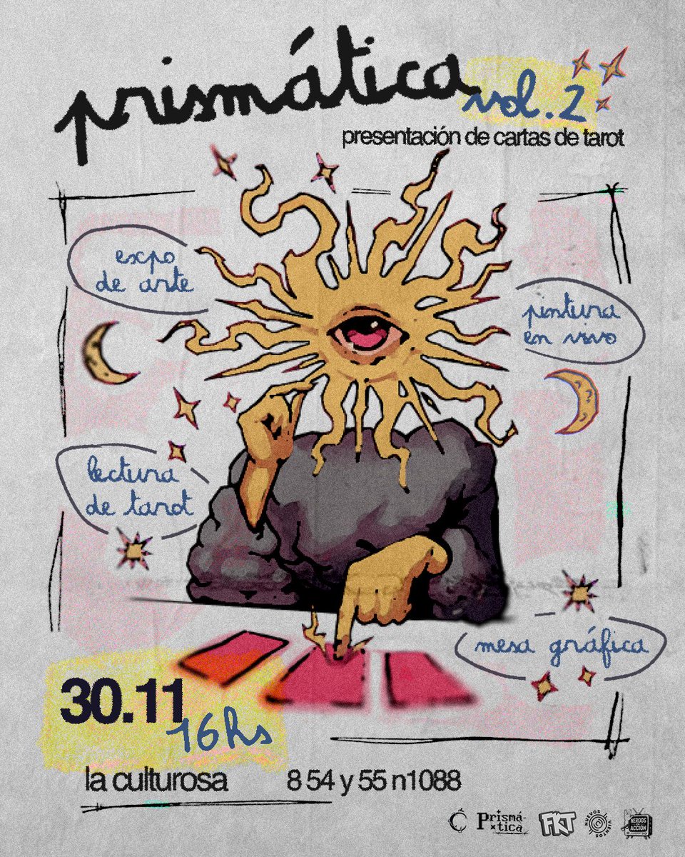 okcomputrol4's tweet image. mañana sucede esto en la plata city, el vol.2 de prismática donde van a exponer altos artistas, la entrada es gratis si no venis te perdes la última muestra del año 👋bai