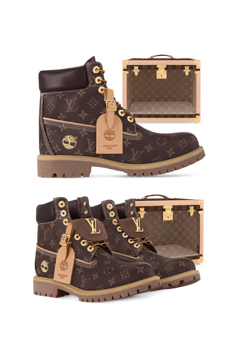 LegendaryLade's tweet image. Corey Gamble wearing the 18 Karat gold Louis Vuitton Timberlands! Thoughts! 💭 

Only 50 were made and they retail for $82,000 USD!