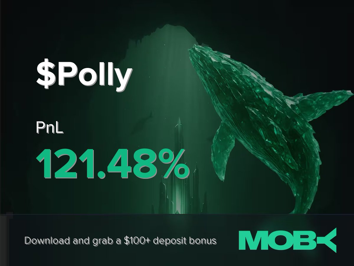 whalewatchalert's tweet image. Win Alert 📈

A trader on Moby Mobile just closed a position of $Polly with a PnL of +121.48%.