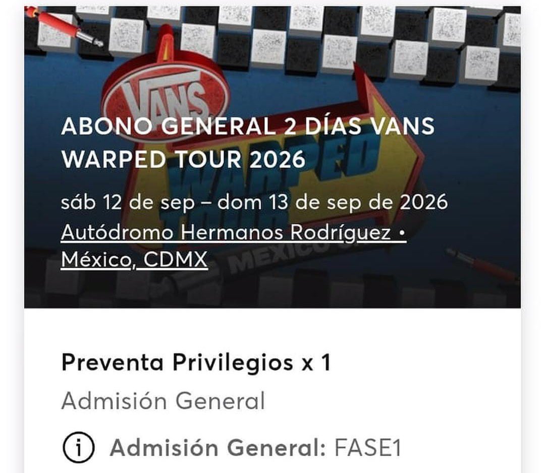 Voy a ir al jodido Warped Tour 😍 que pinche hermosoooo