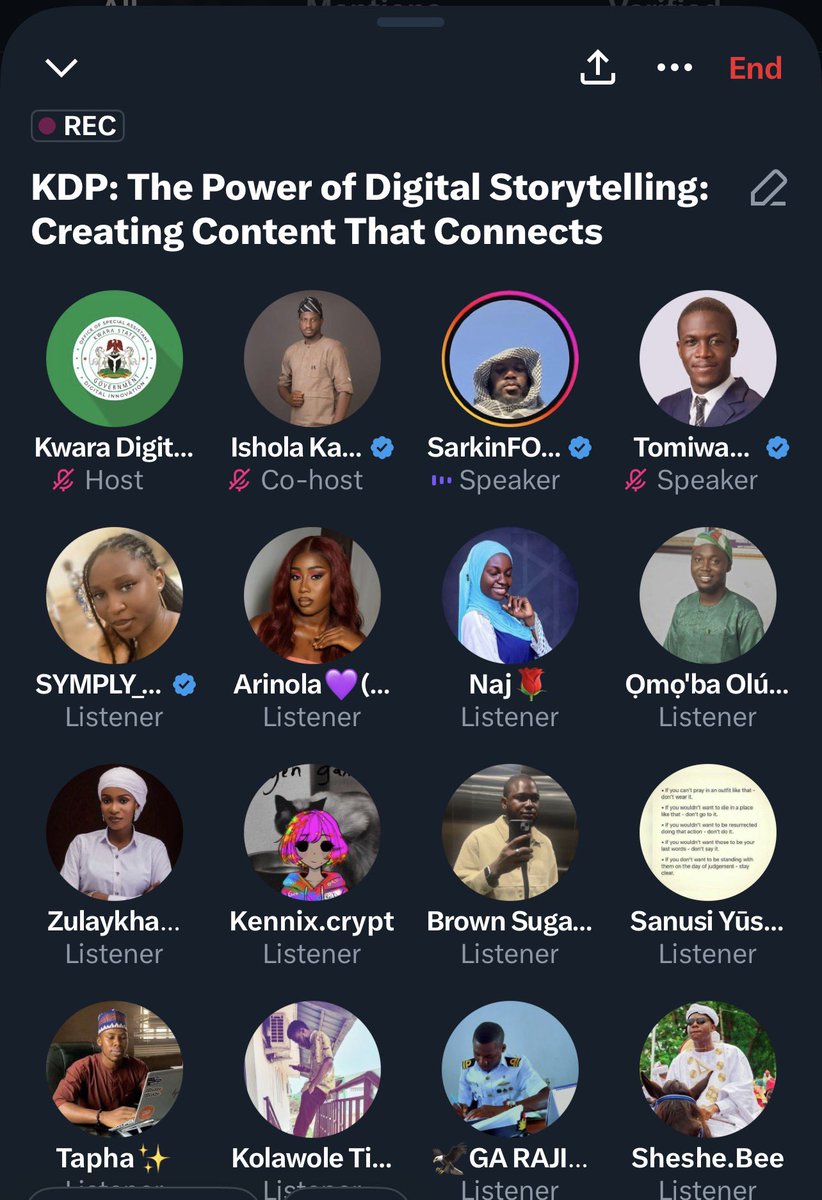 Missed Tonight’s Kwara Digital Pulse? Catch Up Now!

The "The Power of Storytelling: Creating Content That Connects" session with Taofeek Ibrahim <a href="/FotoNugget/">SarkinFOTO</a> &amp; Tomiwa Akanbi <a href="/akanbitomjoe/">Tomiwa Akanbi</a> was 🔥! 

If you missed it,  Listen to the full recording here: x.com/digitalkwara/s…