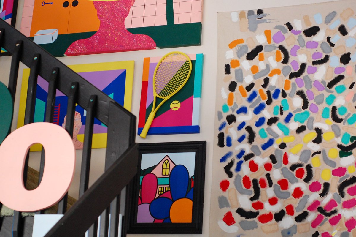 In the studio today✨🌼🎉🎨