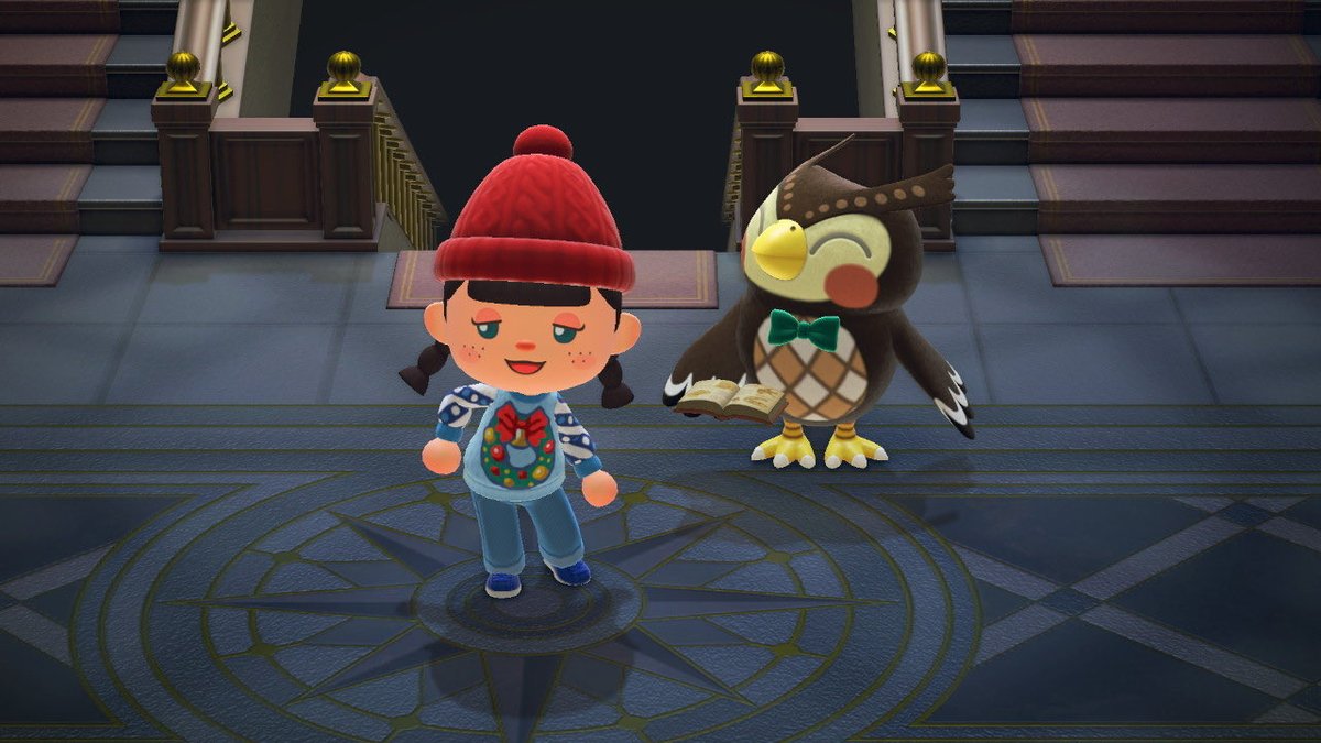 105forest's tweet photo. Ninten島行ってきたよ！
編み物したくなった🧶
#あつ森 https://t.co/rXZKGiRLis