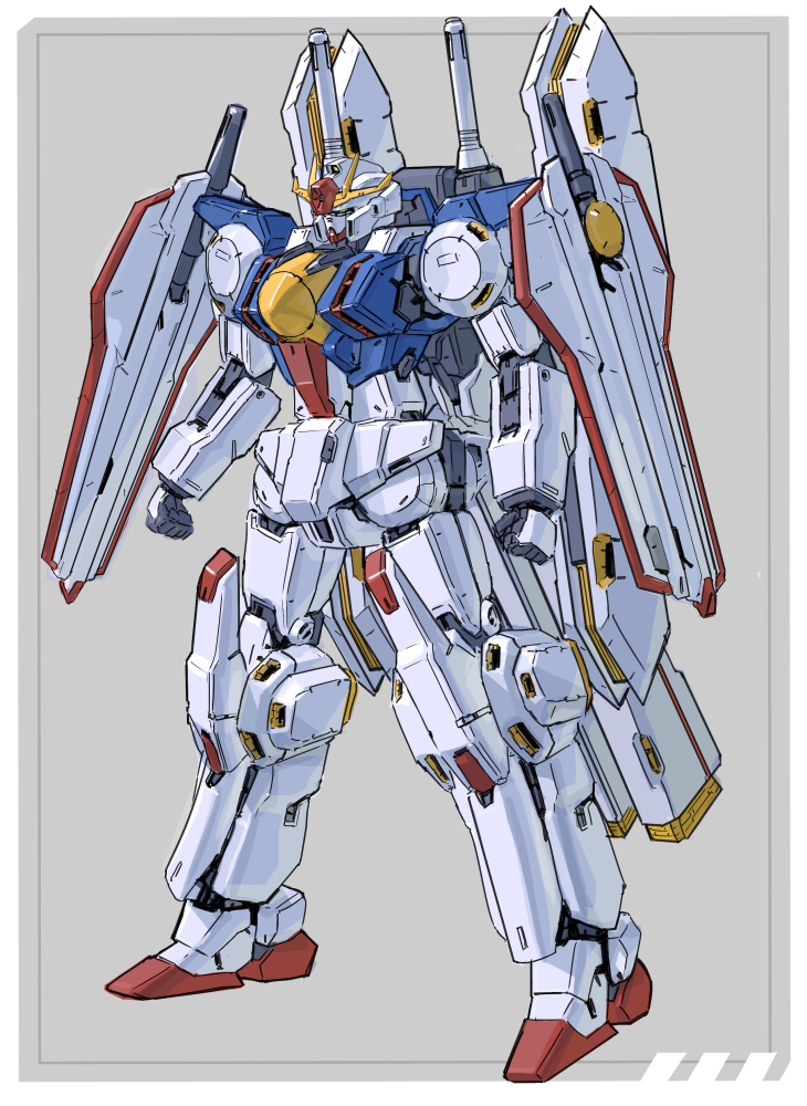 ra0aaa's tweet image. サンダーボルトガンダムをZZガンダムに寄せてみたかった感じの絵
#サンダーボルト