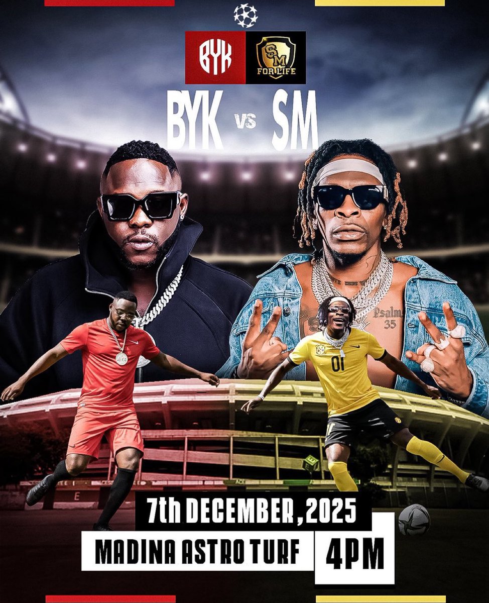 cavitiesgh's tweet photo. Get ready for the BYK vs SM friendly football match on December 7th, 2025, at Madina Astroturf!โฝ๏ธ๐๐ช๐ฅ๐ฅ๐ฅ
Contact @RayAnkrah0 or @cavitiesgh if interested to be added to represent the SM team๐
#BYKSM #BeyondKontrolConcert25 #SHAXI https://t.co/Z7zluMoF5X