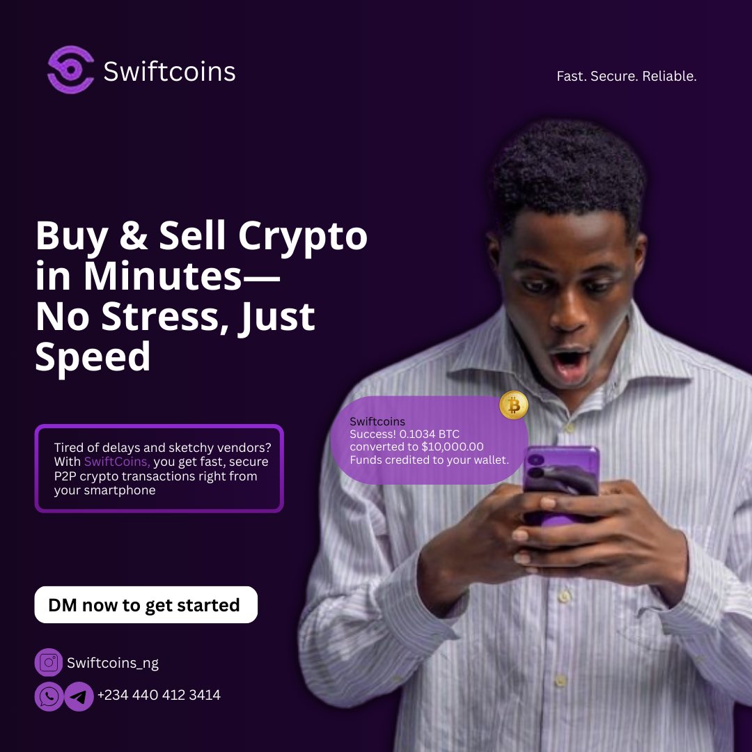 deeeviny's tweet image. Another day, another design💜
Tried my hands on a crypto-themed remake today as practice and honestly, I finished way quicker than expected . Growth really be showing😅✨ #DesignPractice #CanvaPro #beginner #graphicdesign #creatives #progress