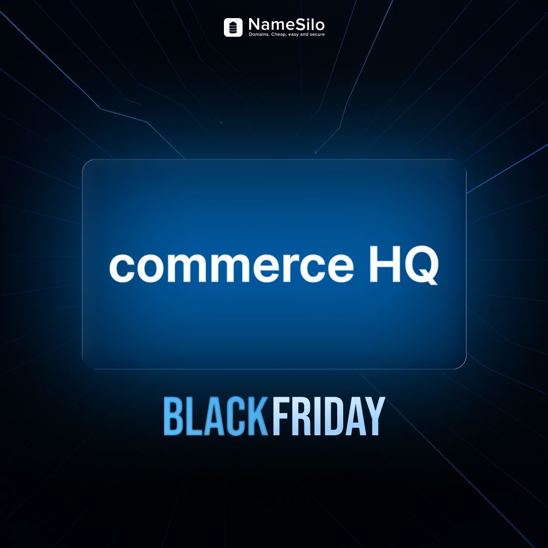 namesilo's tweet image. Build your online presence with Commerce HQ ⚡
Get a free domain name plus up to 30% off on our Website Builder plans — all for just $54.08. A simple, cost-effective way to launch your business site. 🔗 buff.ly/oOmunoU 

#BlackFriday #DomainDeals #WebsiteBuilder