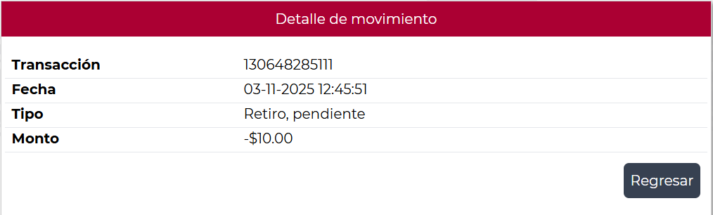 GjoeHongo's tweet photo. @LN_electronicos 
hasta que momento se trasfiere este retiro: https://t.co/T0BKnFdVvo