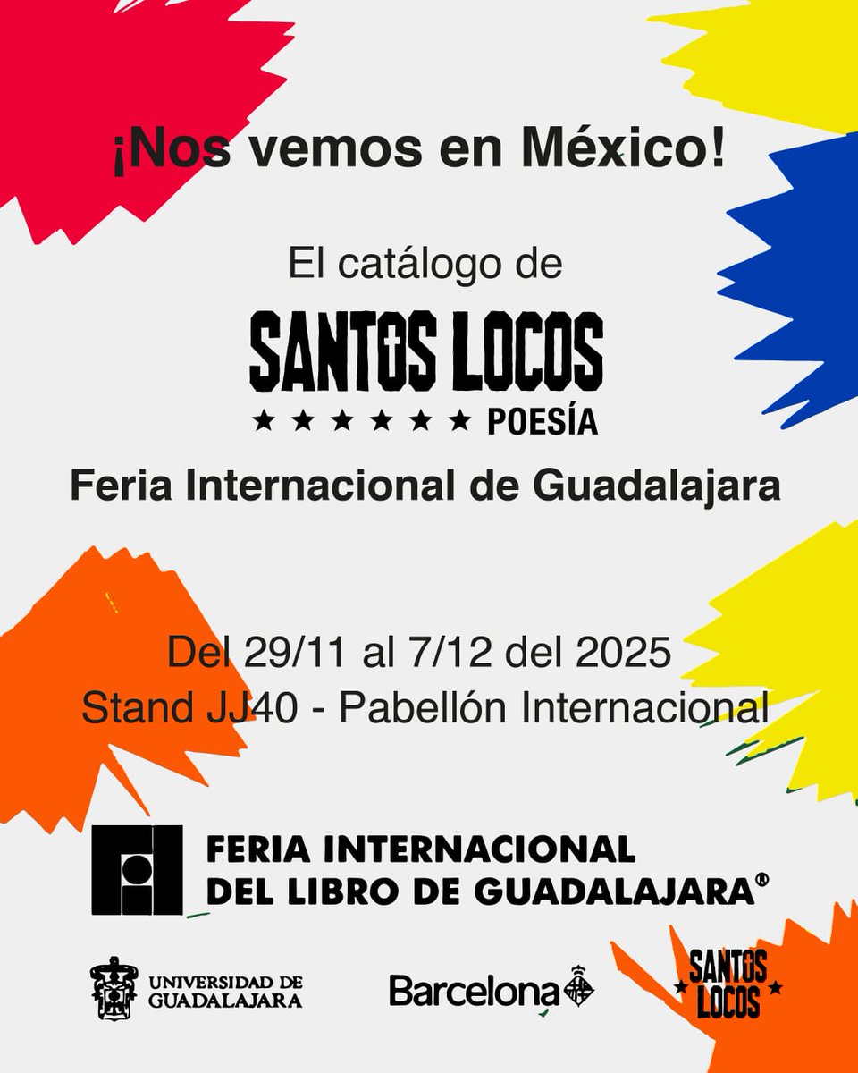 amigxs de México 🇲🇽: algunos de mis libros de poesía ya están en la <a href="/FILGuadalajara/">FIL Guadalajara</a> gracias a la inmensa <a href="/SantosLocos1/">Santos Locos</a>. la vida es increíble