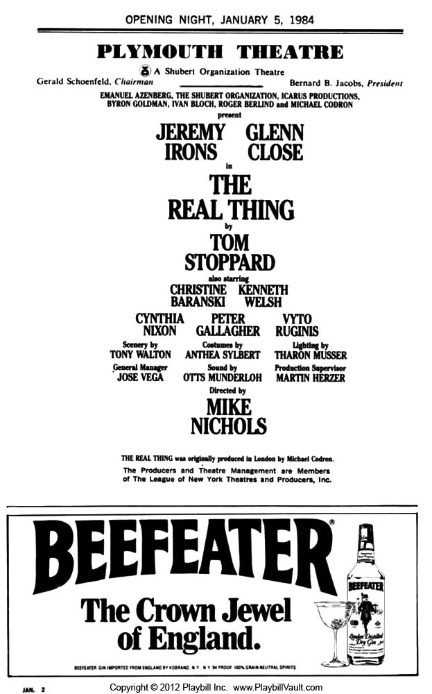 🖤 Today we say goodbye to #TomStoppard,  one the most celebrated and original voices in contemporary theatre. In 1984, Christine starred as Charlotte in his Broadway play #TheRealThing, a role that earned her the Tony for Best Featured Actress in a Play.

#ChristineBaranski