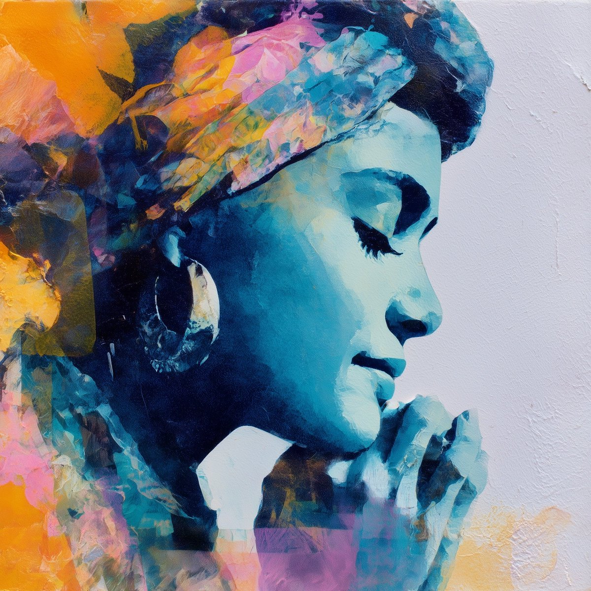 Runtelart's tweet image. Whisper in Blue
Where silence becomes a prayer, and color becomes peace.

#SereneSoul #AIart #AbstractPortrait #PeacefulVibes #DigitalPainting #ColorAndCalm #Runtelart #EmotiveArt #VisualHarmony