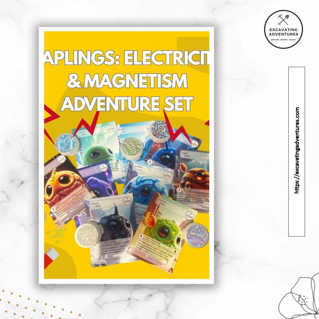Excavate_Advntr's tweet image. Unleash your curiosity with Zaplings: Electricity &amp;amp; Magnetism Excavating Adventure for just $7.99! Dive into hands-on learning and ignite your passion for science. #STEMEducation #LearningFun

Shop Now excavatingadventures.com/products/zapli…