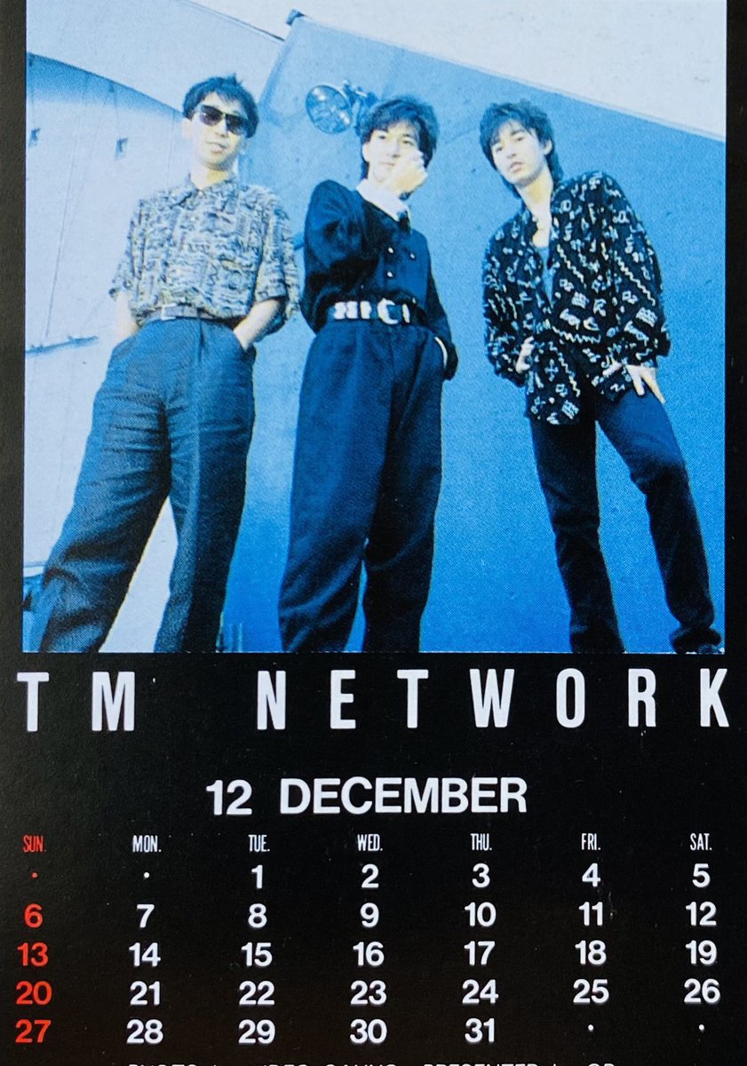 Limited_Night_'s tweet image. 12月のカレンダー 
TM NETWORK
