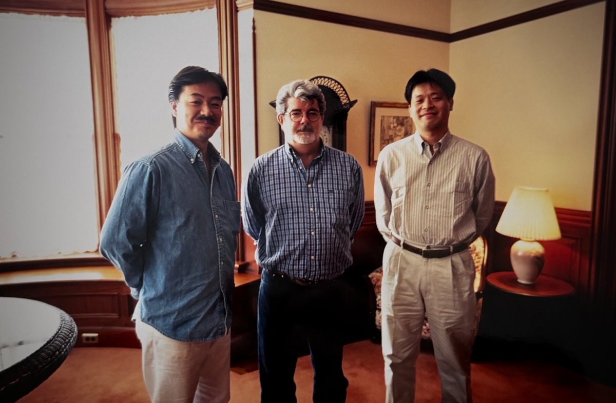 断捨離こんなのでてきたシリーズ

北瀬とジョージ・ルーカスに逢いにいった
（STAR WARS MMO-RPG つくりたかったのよｗ）

#スクウェア開発室 #sakaGUCCI