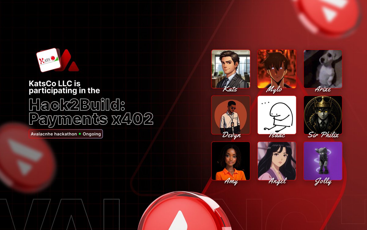 Proud of my team 💪🏻 let's make them know who <a href="/KatsCoGroup/">㉿atsCo Group</a> <a href="/KatsCoStudio/">㉿atsCo Studio🔺</a> is 👀✍🏻

<a href="/AvaxTeam1/">Avalanche Team1</a> <a href="/AvaxDevelopers/">Avalanche Developers 🔺</a> <a href="/GamingOnAvax/">Avalanche Gaming 🔺</a> <a href="/avax/">Avalanche🔺</a> $AVAX