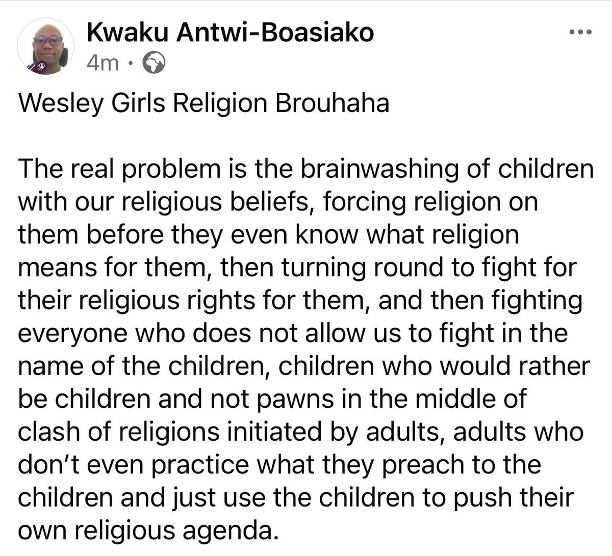 ABKwaku's tweet photo. #WesleyGirls #Religion #Brouhaha https://t.co/F5bSQIWor7
