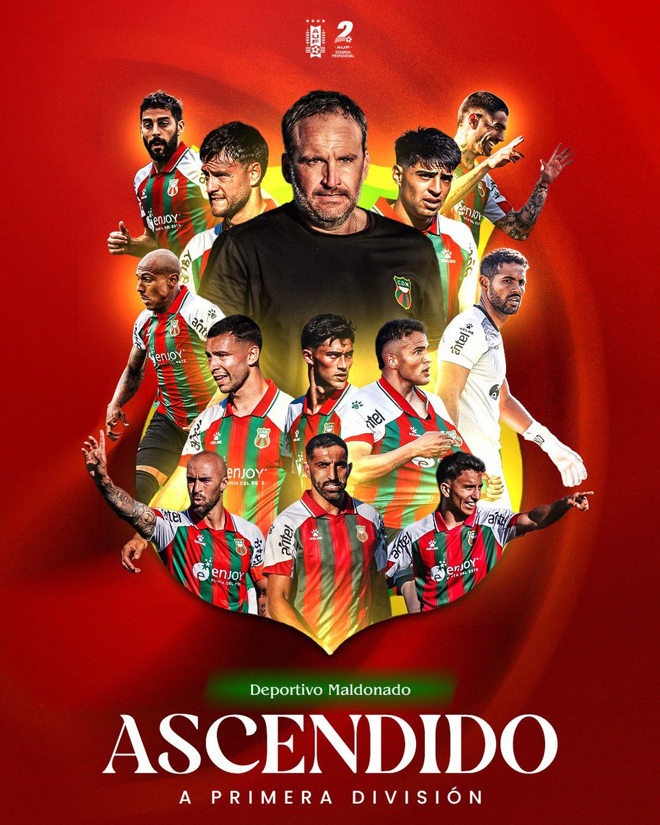 🅰️ ¡𝗘𝗦 𝗗𝗘 𝗣𝗥𝗜𝗠𝗘𝗥𝗔ⵑ

Deportivo Maldonado obtuvo el tercer ascenso a la <a href="/LigaAUF/">Liga AUF Uruguaya</a> 2026.

¡Felicitaciones! 🟢🔴