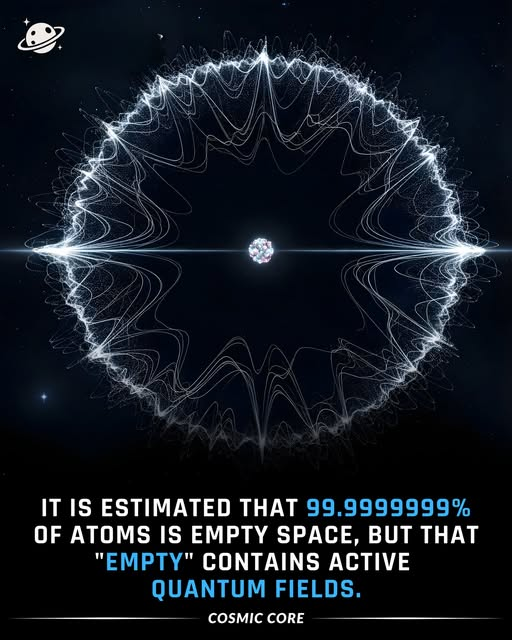 ImtiazMadmood's tweet image. More than 99.9999999% of an atom is empty space, a fact that can make matter seem strangely insubstantial at first glance. Instead of solid structures, atoms are mostly tiny nuclei surrounded by distant electrons. 

Yet modern physics reveals that this apparent emptiness is…