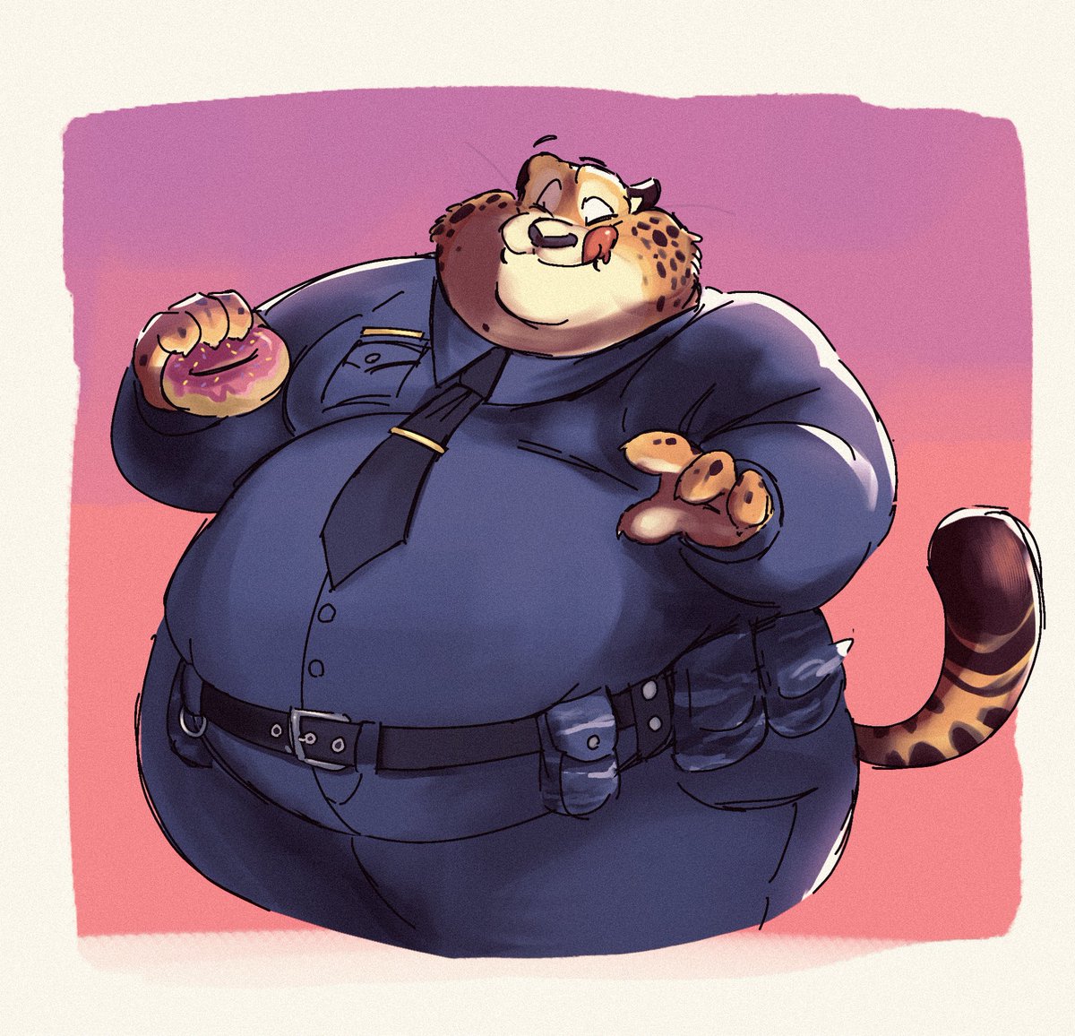 Swatch_txt's tweet image. Clawhauser is really cute