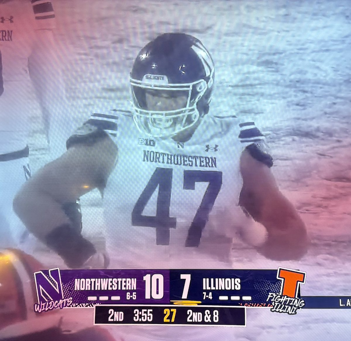 Well, I’m pretty sure the 2nd amendment guarantees him this right, but it seems insane to me!  #NUvsILL