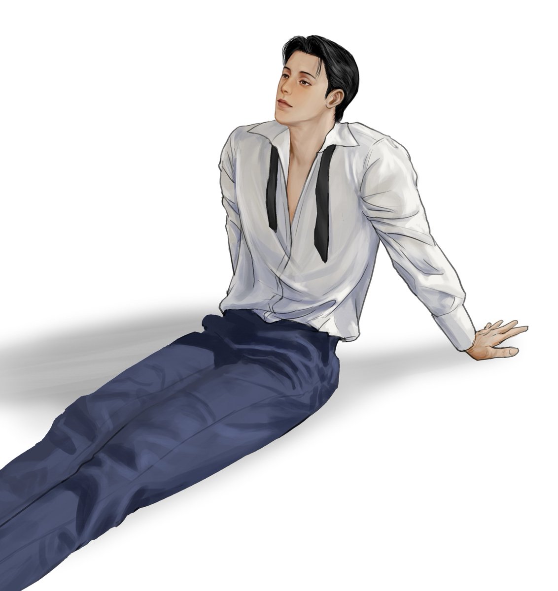 cherryho's tweet image. Come and get it!
#주의평화 #MasterPeace 
today's practice, pose study from photo