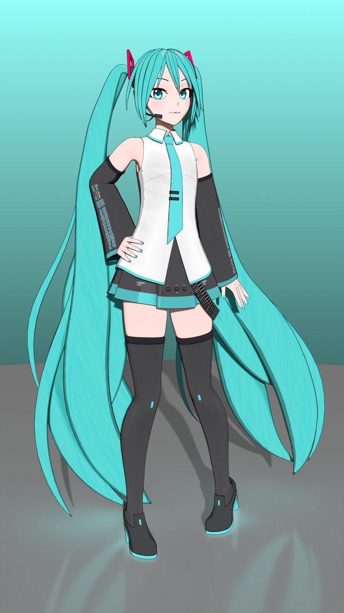 I felt a lil silly, so here's Hatsune Miku

#blender3d #HatsuneMiku