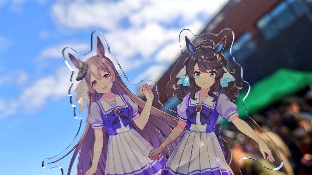 仲良しさん達からお借りしてるアクスタも、ちゃんと連れてきてる 本人