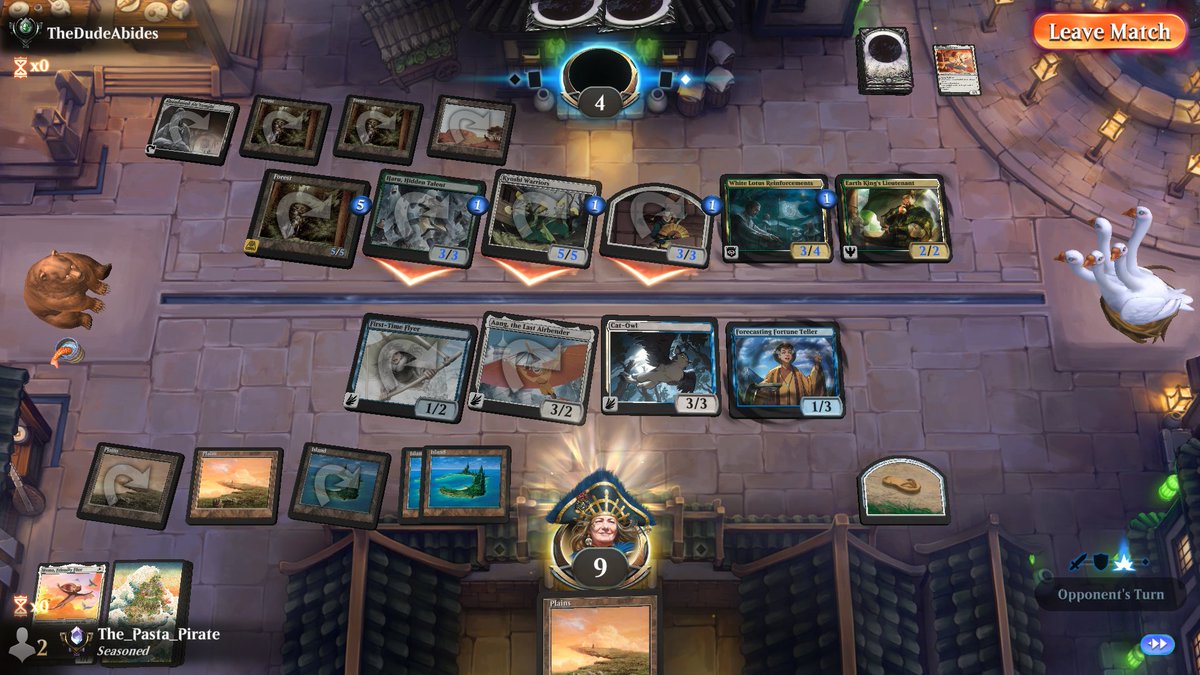 ThePastaPirate's tweet image. ☁️🏆Azorius Skies🏆☁️

1) These decks thrive by protecting threats - Form/Hakoda/Protectors did so with ease

2) Primary flying threats at common: First-time/Hawk/Kids/Owl

3) Both the uncommon/rare Aangs hit hard

Draft: 17lands.com/draft/89e6eacd…

Games: 17lands.com/details/89e6ea…