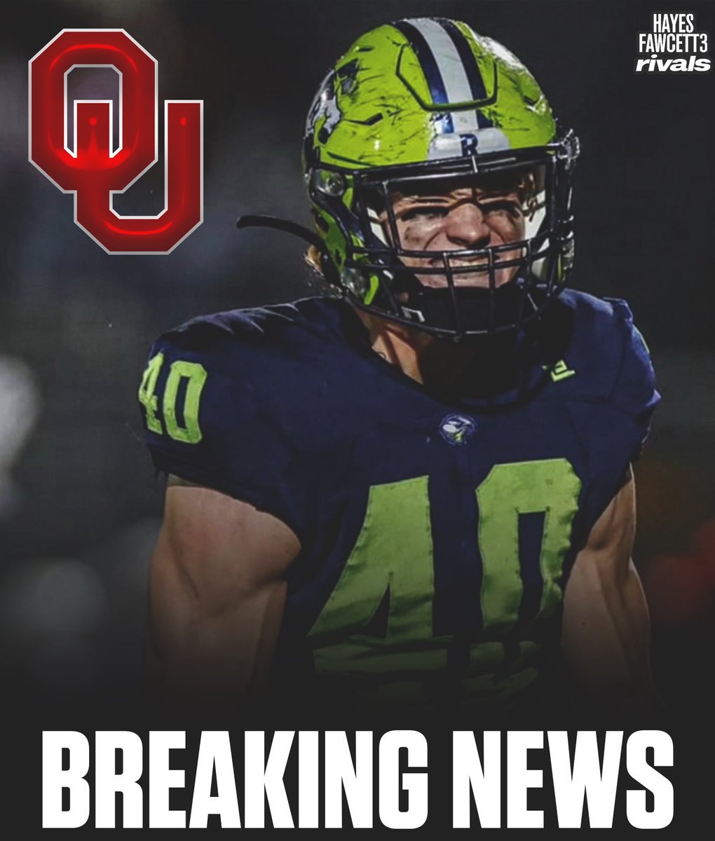 Hayesfawcett3's tweet image. BREAKING: Four-Star EDGE Krew Jones has Committed to Oklahoma, he tells me for @rivals

The 6’4 230 EDGE from Millville, UT chose the Sooners over Ohio State and Oregon

“The Palace just got more violent… HARD TO KILL”

on3.com/rivals/krew-jo…