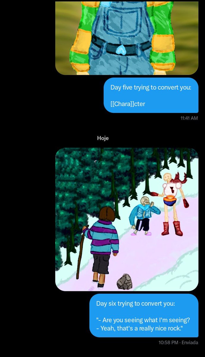 CopydragonOff's tweet image. Day six trying to convince my mutual to face Omega Flowey