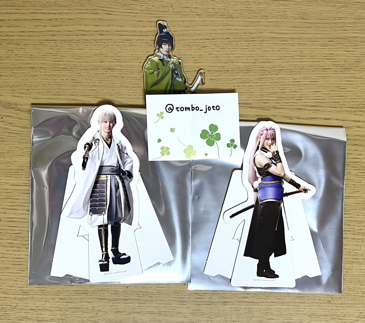 tombo_joto's tweet photo. 【交換】ミュージカル刀剣乱舞 刀ミュ 東京ドームシティ TDC 紙製スタンド 博覧会 十周年祝賀祭

譲：鶴丸、千子村正
求：石切丸>三日月

手渡し希望です。本日11月30日16時頃まで水道橋付近にいます。
袋は開封感があります。ご容赦ください。 https://t.co/wsU9mWHVYu