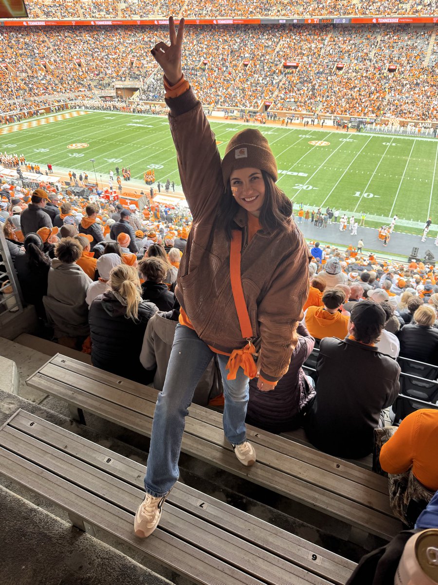 Wore my dad’s old leather bomber jacket, spent time with family &amp; old friends in my favorite place. Rebuilding year. Go Vols forever
