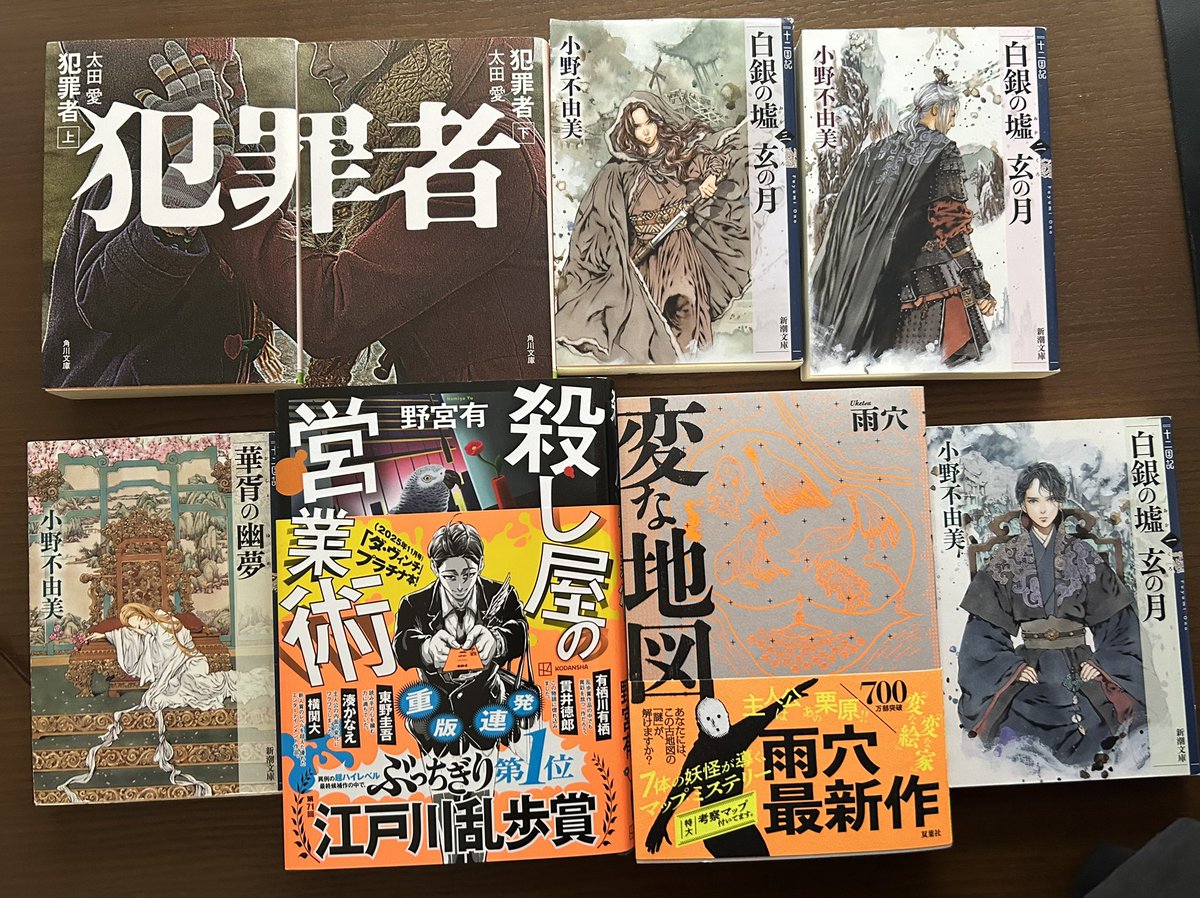 11月の購入本📕✨8冊✨

今月は、めっちゃ控えたぜぃー！
来月は爆・発する予感しかない🧐

#今日買った・届いた本を紹介する 
#購入本
#積読
#本好き
#本棚
#読書好きな人と繋がりたい
