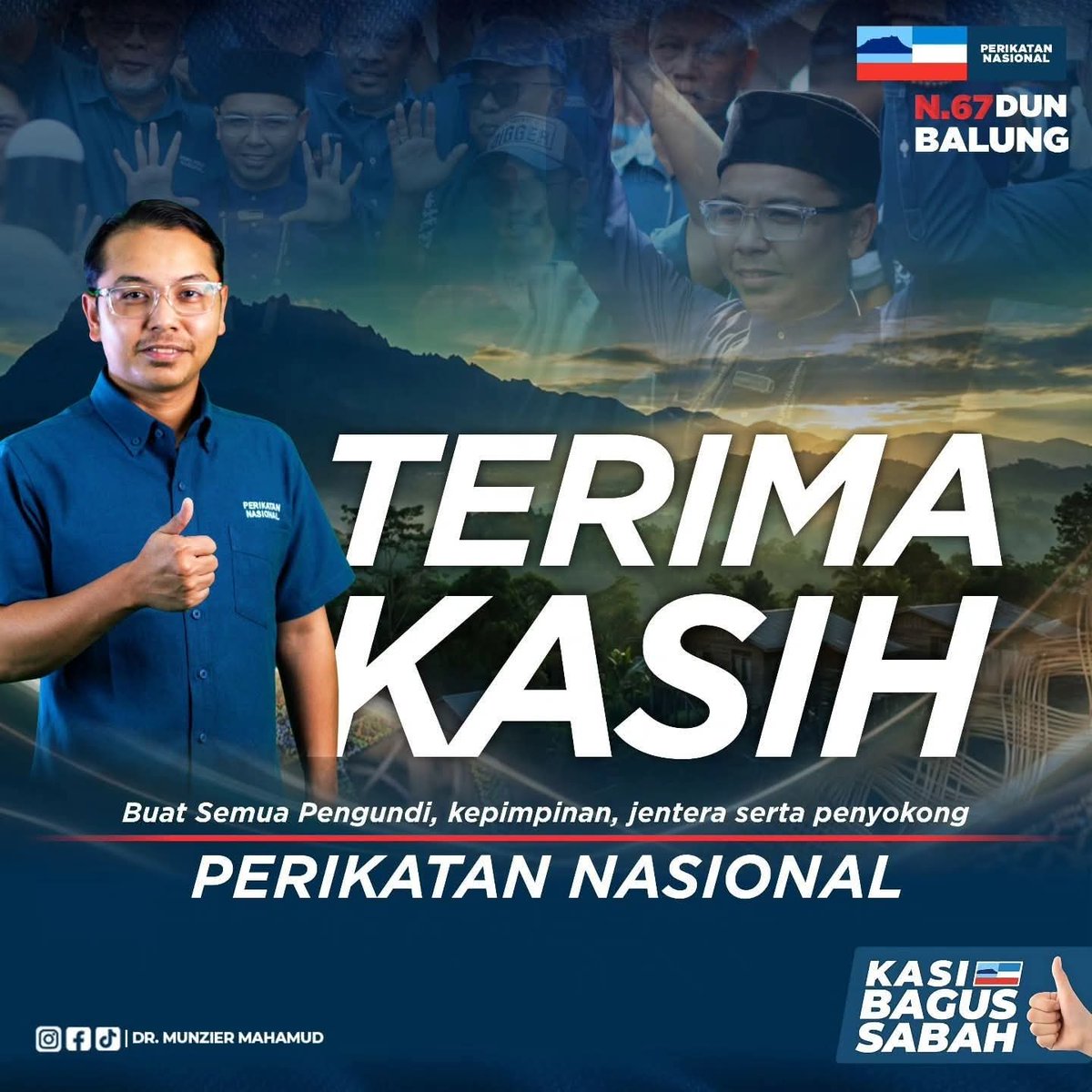 PemudaPASMelaka's tweet photo. TAHNIAH SELURUH JENTERA!
ANAK SULUNG PAS–PN LAHIR DI SABAH!

Kasi Bagus Sabah. Allahu Akbar!

“Kembali Kepada Penyelesaian Islam.”

#PNBest #PRNSabah #PemudaPASMelaka #TerusMemimpin #MenujuSeriNegeri #GenerasiRabbaniTerajuSeriNegeri https://t.co/gjdEjv3G7L