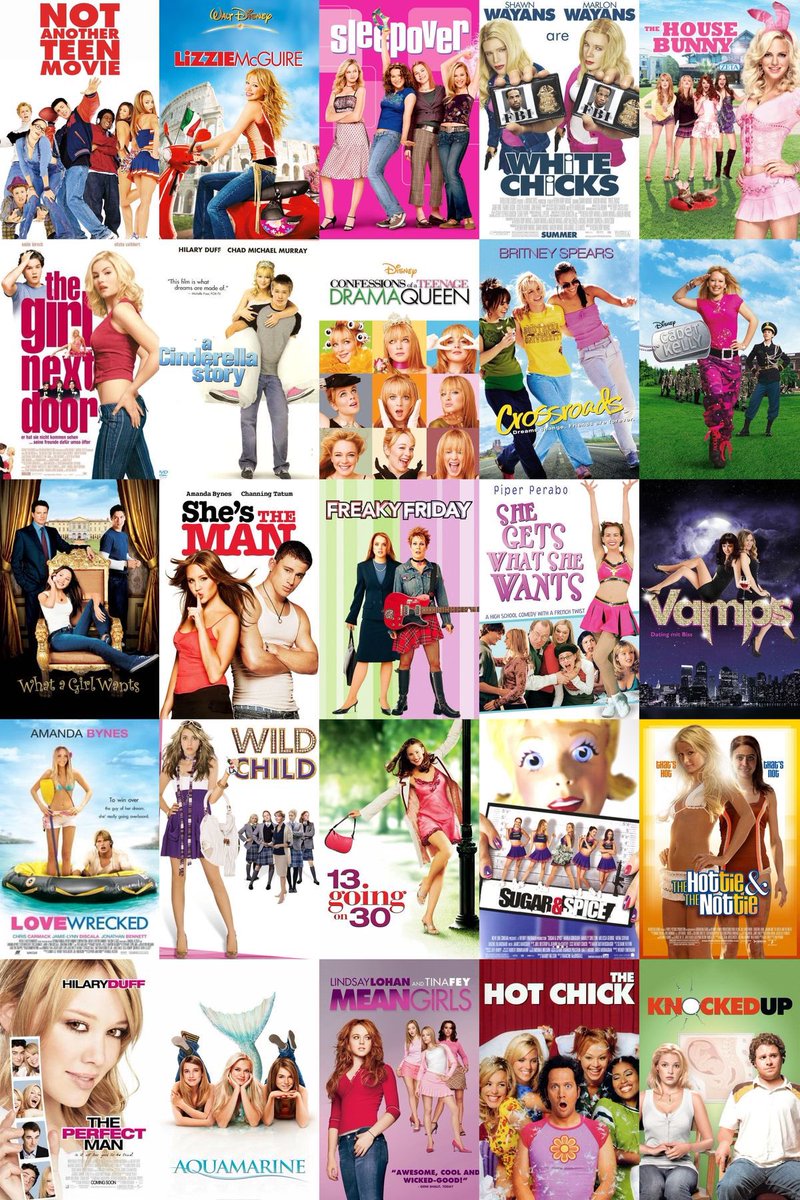 iconnnz's tweet image. ไม่มีอะไรมาลบล้าง high school movie ยุค 2000s ได้อีกแล้ว โคตรจะ iconic คิดถึงก็ยังกลับไปดูซ้ำๆ ไม่เบื่อ

ชอบเรื่องอะไรอีกบ้าง?

Mean Girls (2003)
Bring It On (2000)
l&apos;ve Princess (2005)
13 Going On 30 (2004)
Legally Blonde (2001)
Freaky Friday (2003)
The Princess Diaries (2001)…