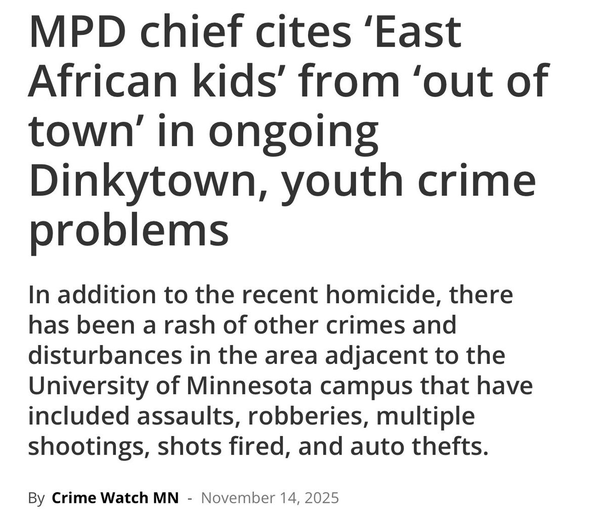 KatieMiller's tweet image. There’s something rotten going on in Minneapolis - and the local government is covering it up. 

Hint: it has to do with the non-citizens from Somalia….