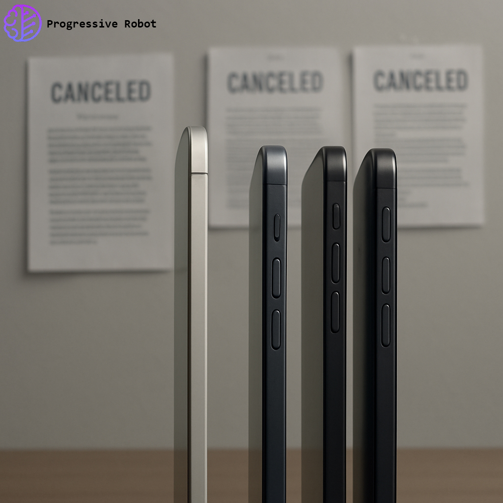 ProgresiveRobot's tweet image. The iPhone Air&apos;s design has influenced a retreat from ultra-thin smartphones in the industry due to its performance and hardware trade-offs. Sales have been thin, leading to cancellations of similar projects by other manufacturers. 
#iPhoneAir #smartphone #techindustry