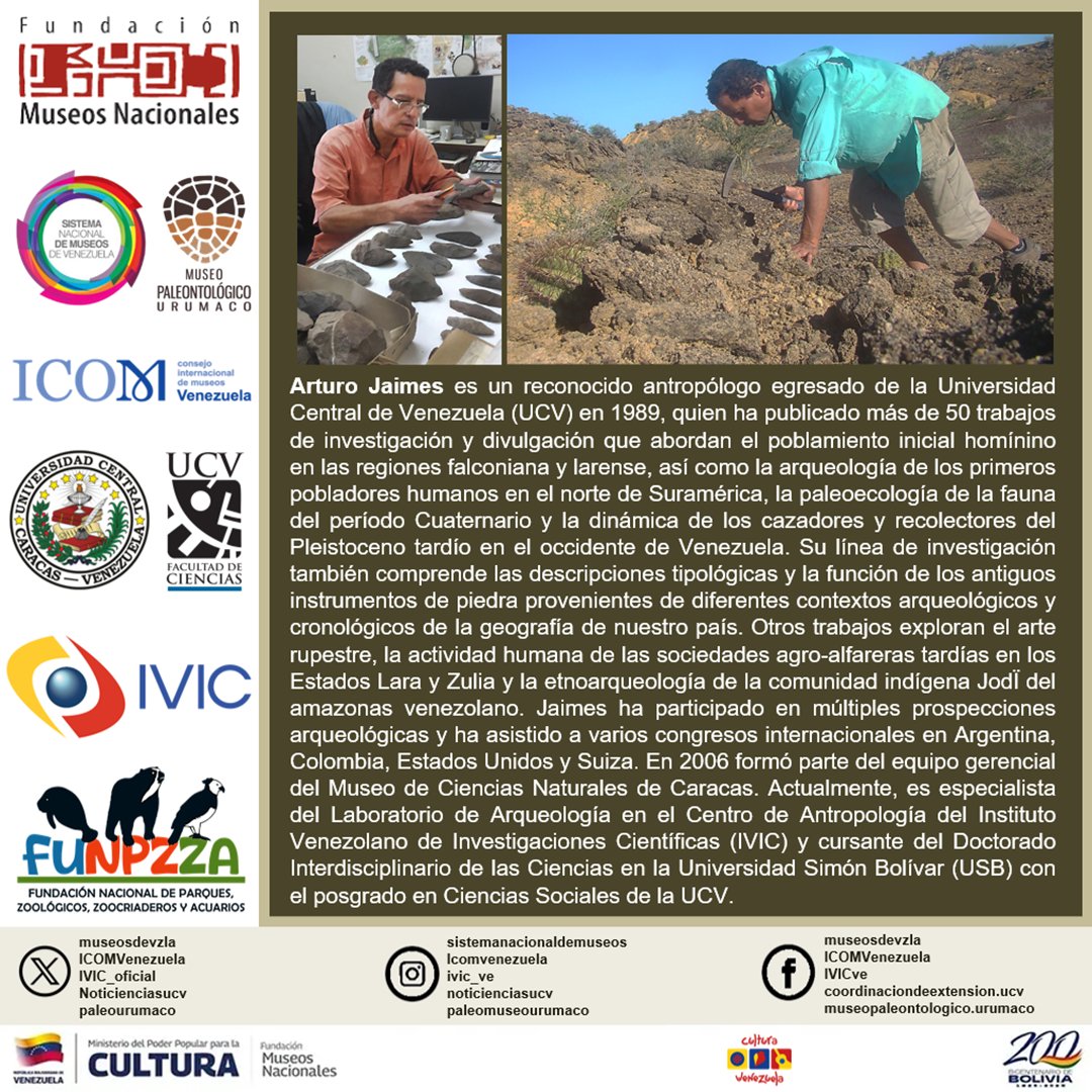 El #SiNM y la Coordinación de Extensión de la Facultad de Ciencias de la #UCV, los invita a esta charla sobre la megafauna y la industria lítica en Venezuela. Haz clic en instagram.com/p/DRnPSFSCdmk/ para más información. Para Inscribirse, acceder al link forms.gle/4mMY3urUVVYte8…