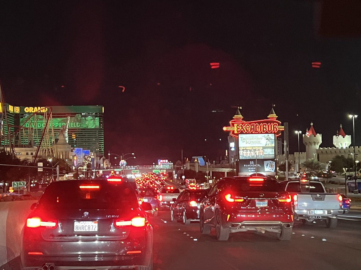 I feel like I’m in Lincoln Tunnel traffic! #LasVegas