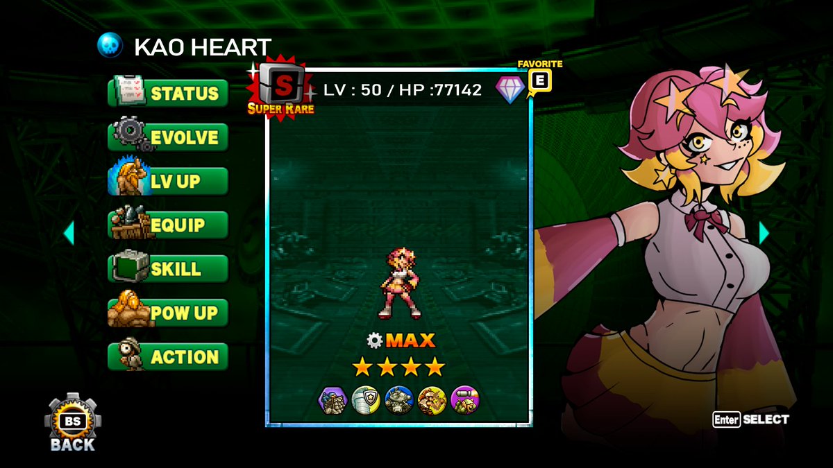 Metal Slug Attack Reloaded necesita más contenido y hay muchas unidades que me gustaría ver!!

#MetalSlug #MetalSlugAttackReloaded #MSAR #メタルスラッグ #メタスラ #peaceforever #pixelart
Kao Heart⭐️, personaje original del <a href="/ironfortress7w7/">Iron-arts</a>