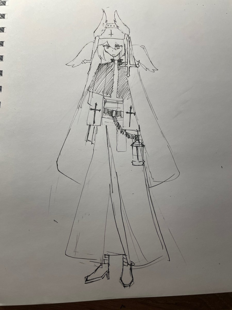 FoxKomoe's tweet photo. I think i should stop drawing deep at night.

(Her name is Xenia by the way) https://t.co/f552HEDUoR