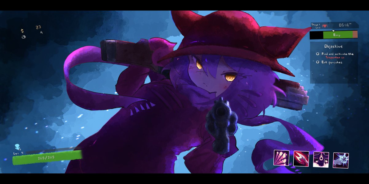 Been playing Bandit in Risk of Rain 2 and found out there's a Niko Oneshot mod. Had to draw the goober

#oneshot #riskofrain2