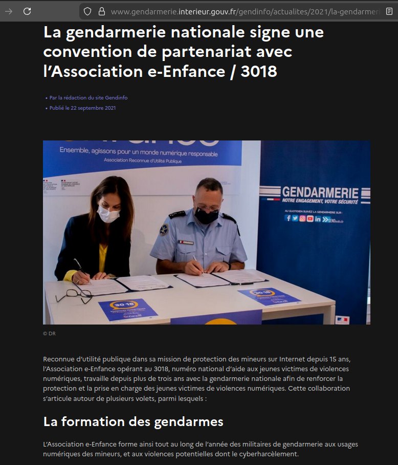 Casimir_Noir's tweet image. #LogePédo / #DamageControl / #Régalien 📐📐📐
2021 #JustineAtlan directrice d&apos;#E_Enfance signe une convention de partenariat avec le Général #ChristianRodriguez de la @Gendarmerie.
gendarmerie.interieur.gouv.fr/gendinfo/actua…
Ne leur pardonnez jamais, ces fumiers savent très bien ce qu&apos;ils font.